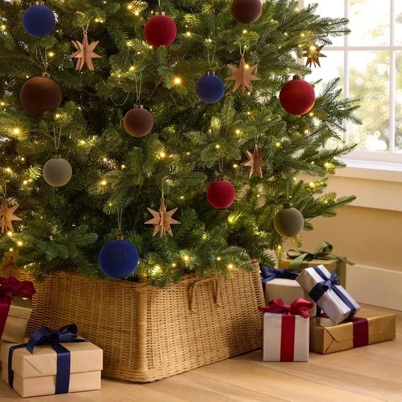 Basket Woven Christmas Tree Collar – Threshold Studio McGee, Target 2025 - Picture 2 of 5